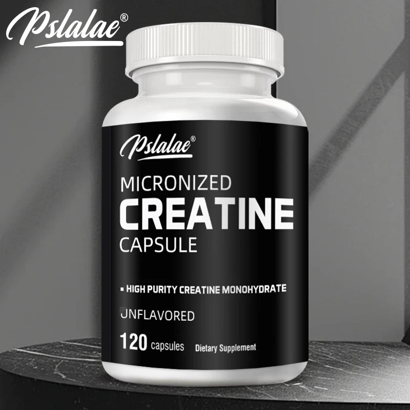 Micronized Creatine Monohydrate - 120 Capsules - Pre & Post Workout Support