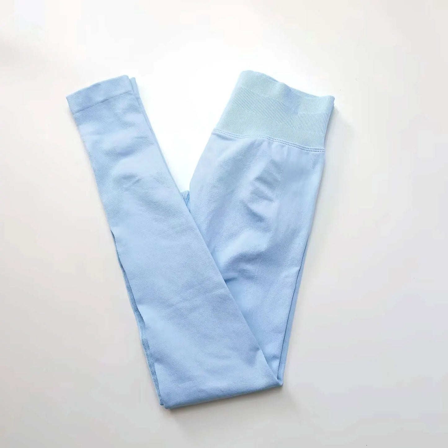 seamless gym leggings with high waist tummy control fit