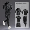 Men's Sportswear Set/Suit - Tracksuit for Running, Cycling, Fitness & Hiking,gym clothing men, jogging, boxing,5 pcs