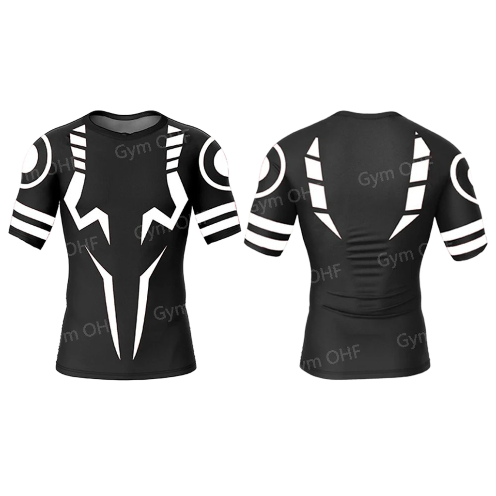 Men's 2-in-1 Compression Shirt & Double-Deck Shorts Set