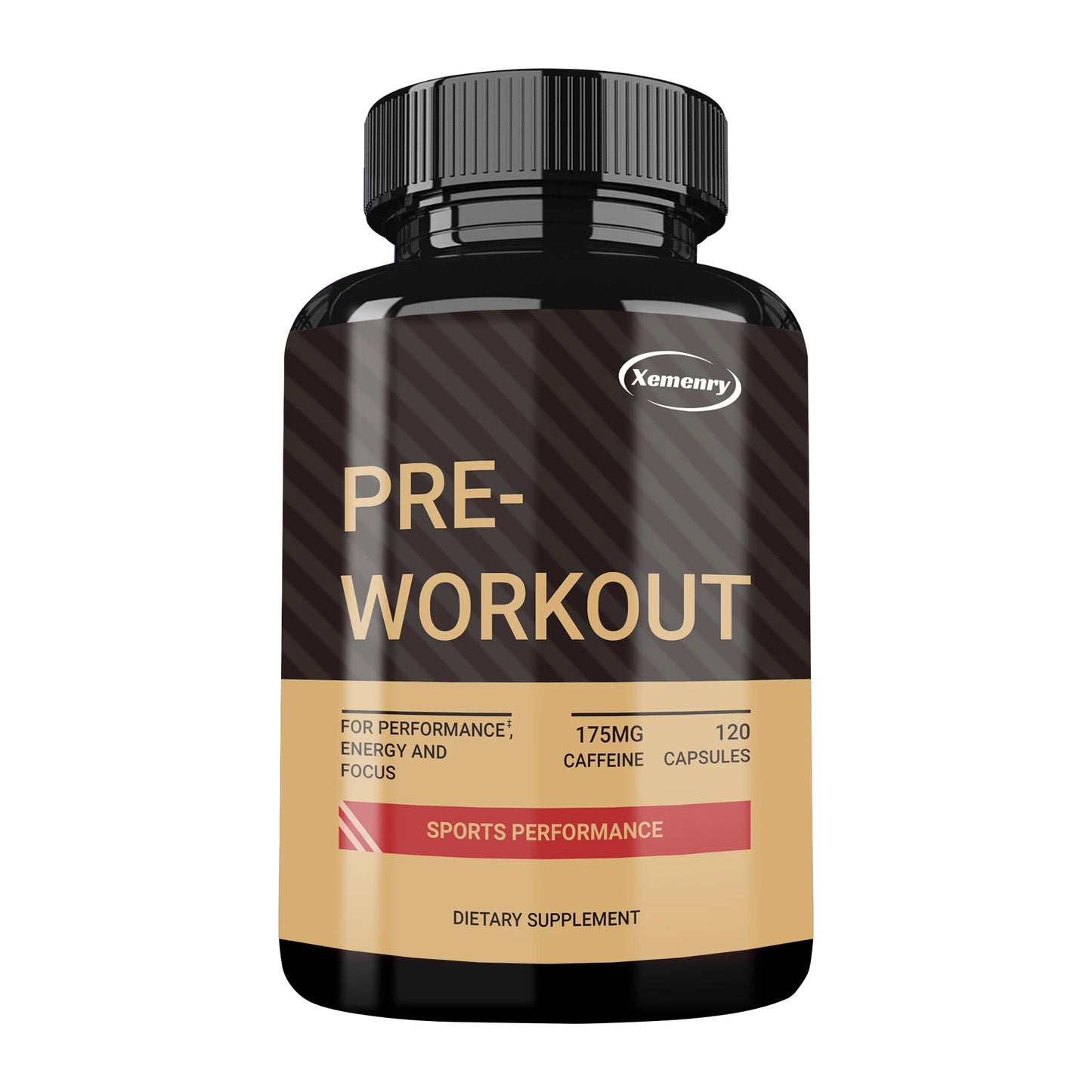 Pre-Workout Supplement - with Creatine Monohydrate  - 120 Capsules