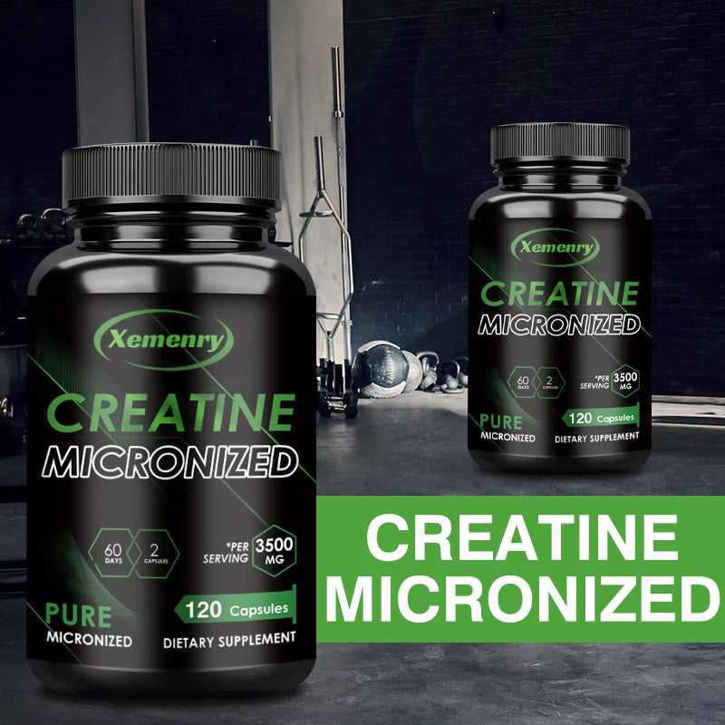 Creatine Monohydrate - Increase Strength, Build Muscle and Improve Performance,  - 120 Capsules