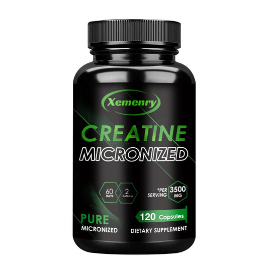 Creatine Monohydrate Capsules - Xemenry - 120 Capsules