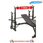 MUSCULATION BENCH, ADJUSTABLE WITH RACK SUPPORT FOR SQUAT, ABDOMINAL, PECTORAL FLY, PRESS BENCH