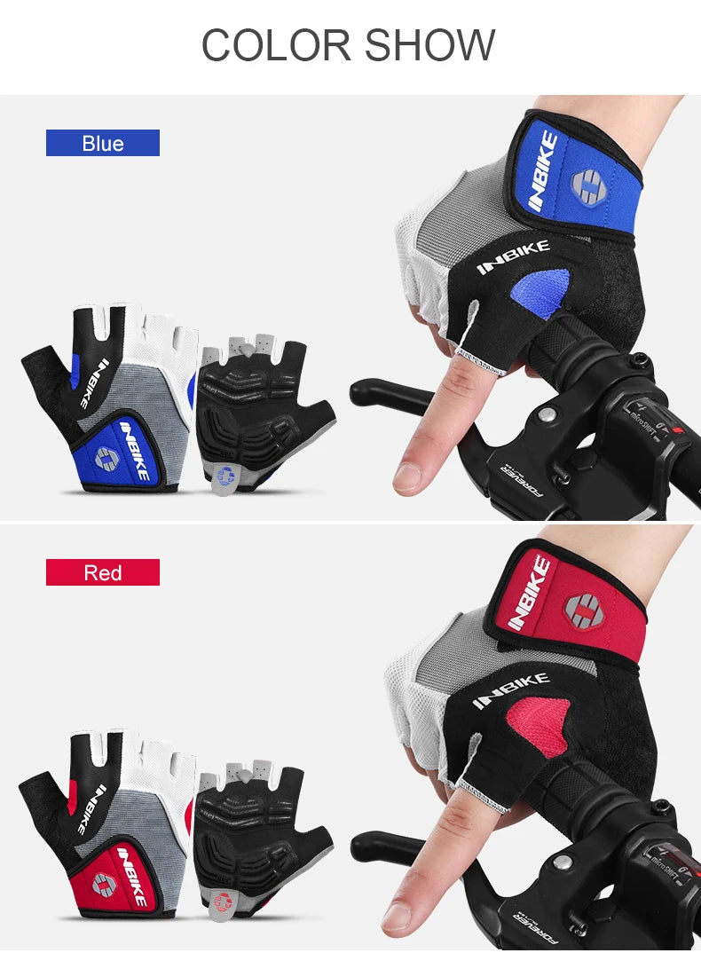 Shockproof GEL Pad Cycling Gloves Half Finger