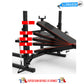 MUSCULATION BENCH, ADJUSTABLE WITH RACK SUPPORT FOR SQUAT, ABDOMINAL, PECTORAL FLY, PRESS BENCH