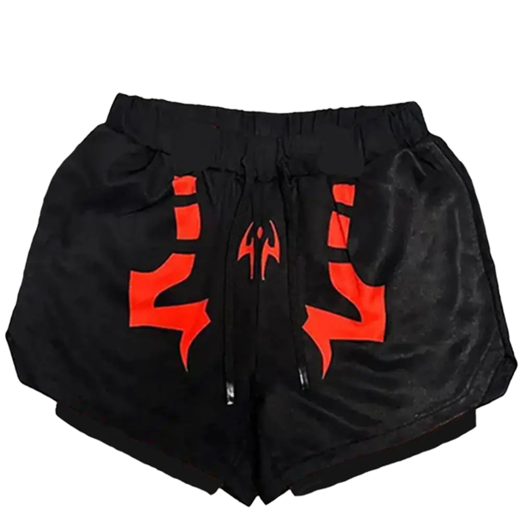 Men's 2-in-1 Compression Shirt & Double-Deck Shorts Set