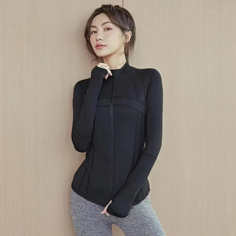 New Yoga Coat Short Sports Jacket WOMEN'S