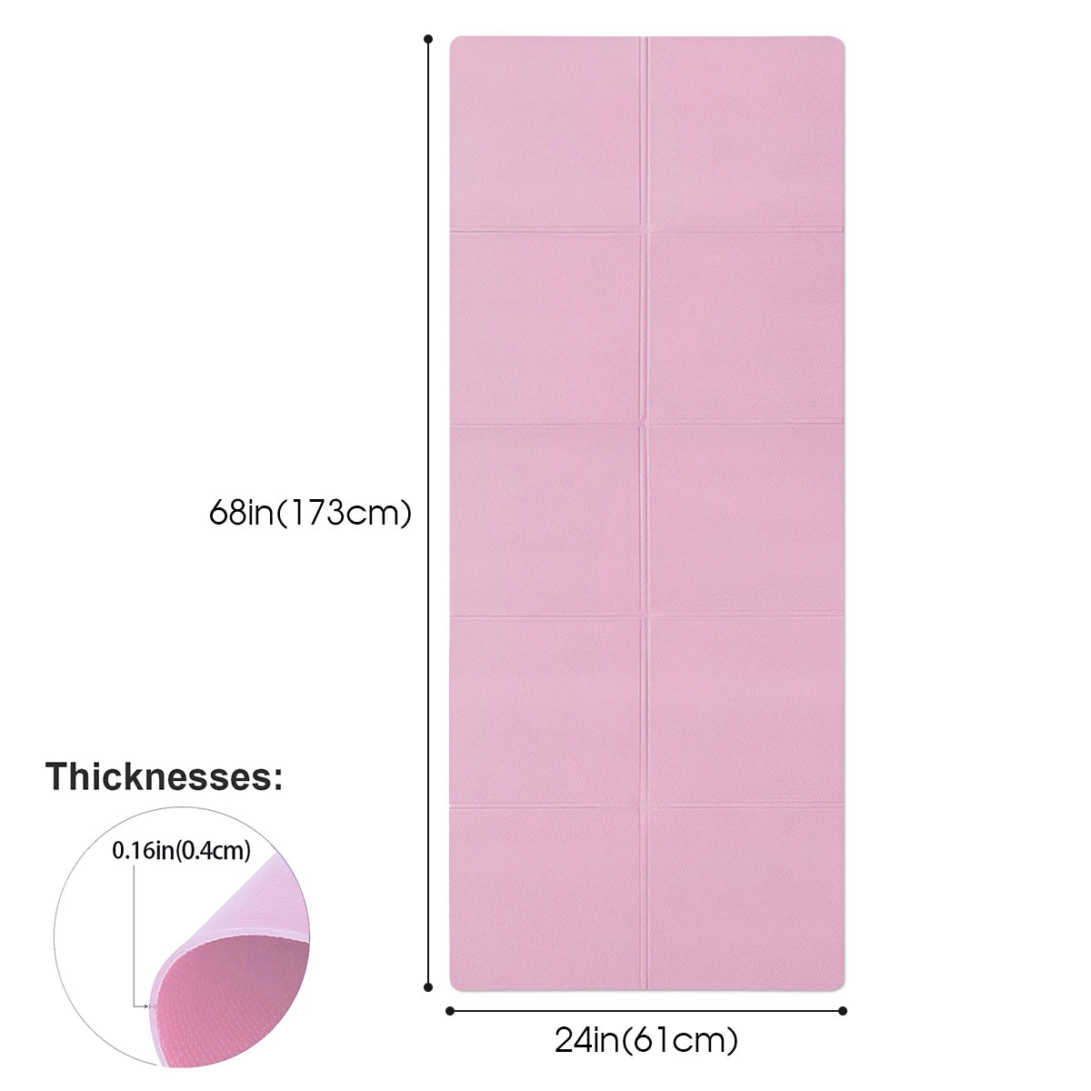 4MM Thick Yoga Mats Anti-slip