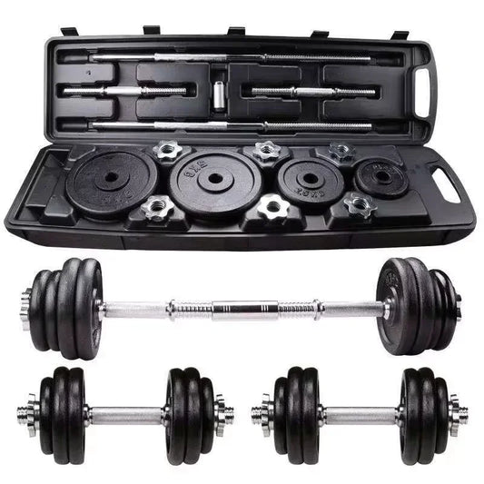 10kg-30kg Gym Home Weightlifting Dumbbells with Box Painted Black Painted Cast Iron Dumbbells