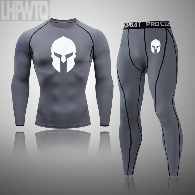 Spartan Men Compression Running Set