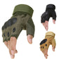 Durable poly-viscose half-finger workout gloves