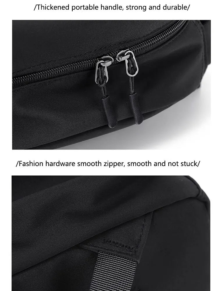 14 Inch Men And Women Universal School Bag Leisure Solid Color Outdoor Sports Shoulder Bag