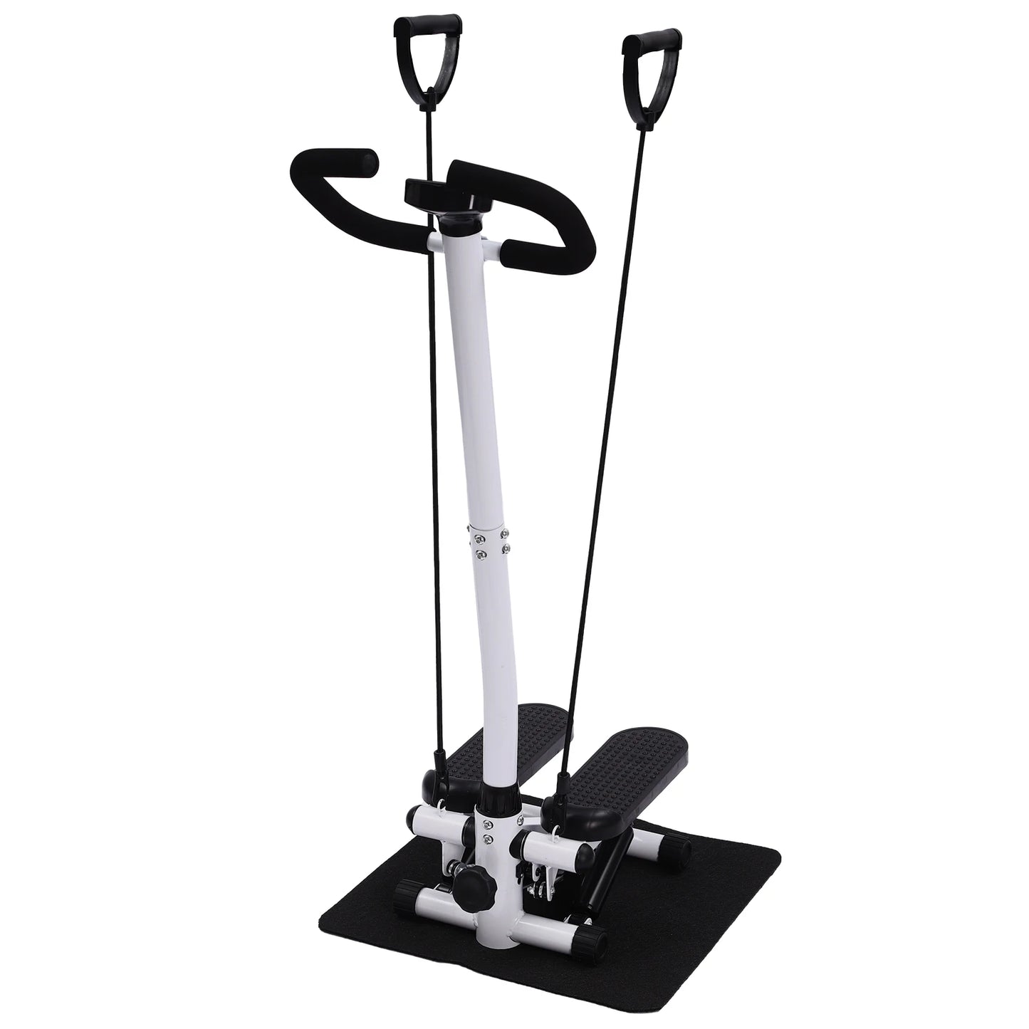 Fitness Twist Stepper  With Handlebars & Resistance Band 150KG, Adjustable Height