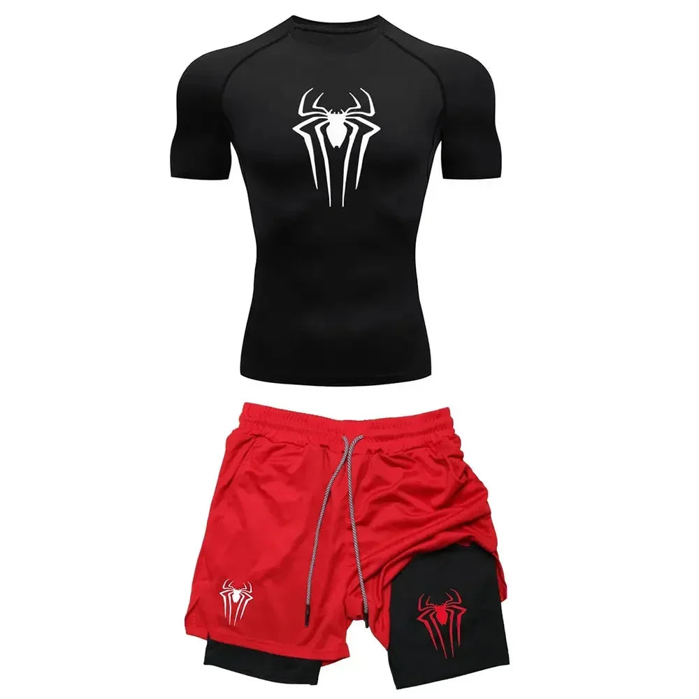 Men's Workout Compression Set Y2K Spider