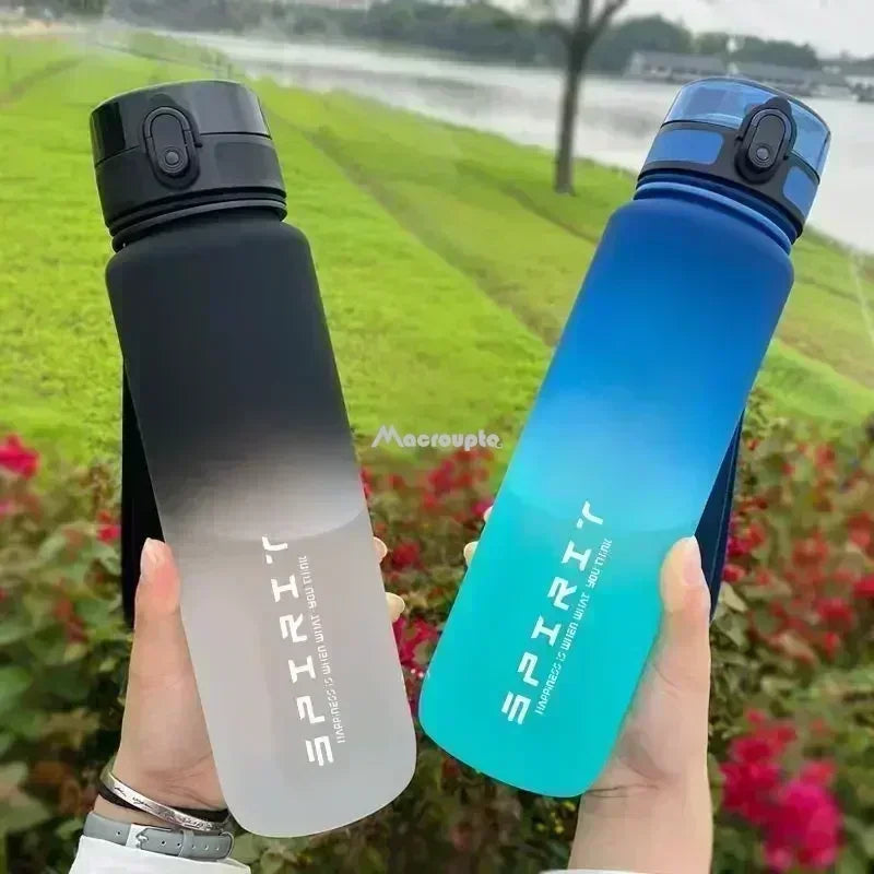 1 Liter Large Capacity Sports Water Bottle Leak Proof Colorful