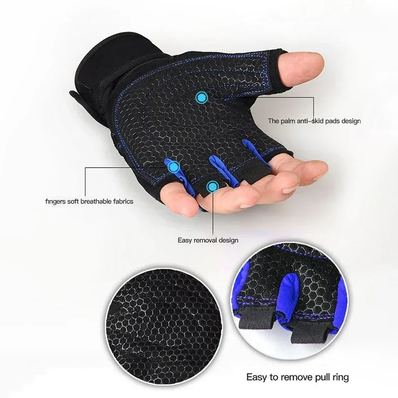 Gym Gloves for Men Women Fitness Weight Lifting Wristband Gloves