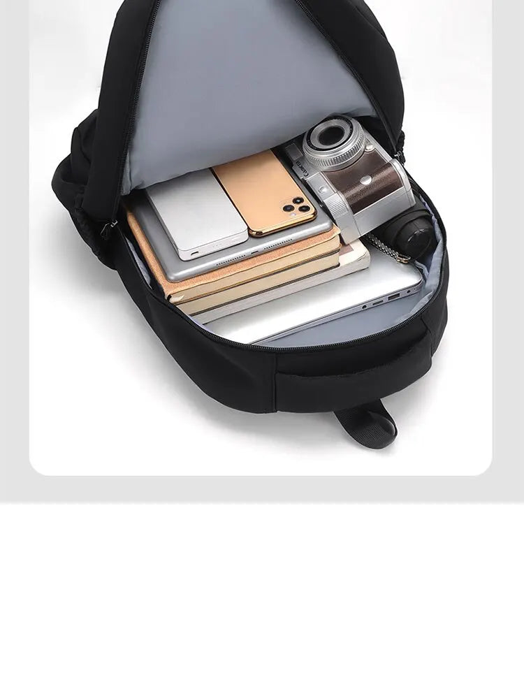 14 Inch Men And Women Universal School Bag Leisure Solid Color Outdoor Sports Shoulder Bag