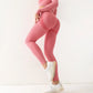 Women Sport Seamless Leggings High Waist Elastic Solid