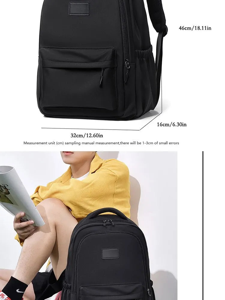 14 Inch Men And Women Universal School Bag Leisure Solid Color Outdoor Sports Shoulder Bag