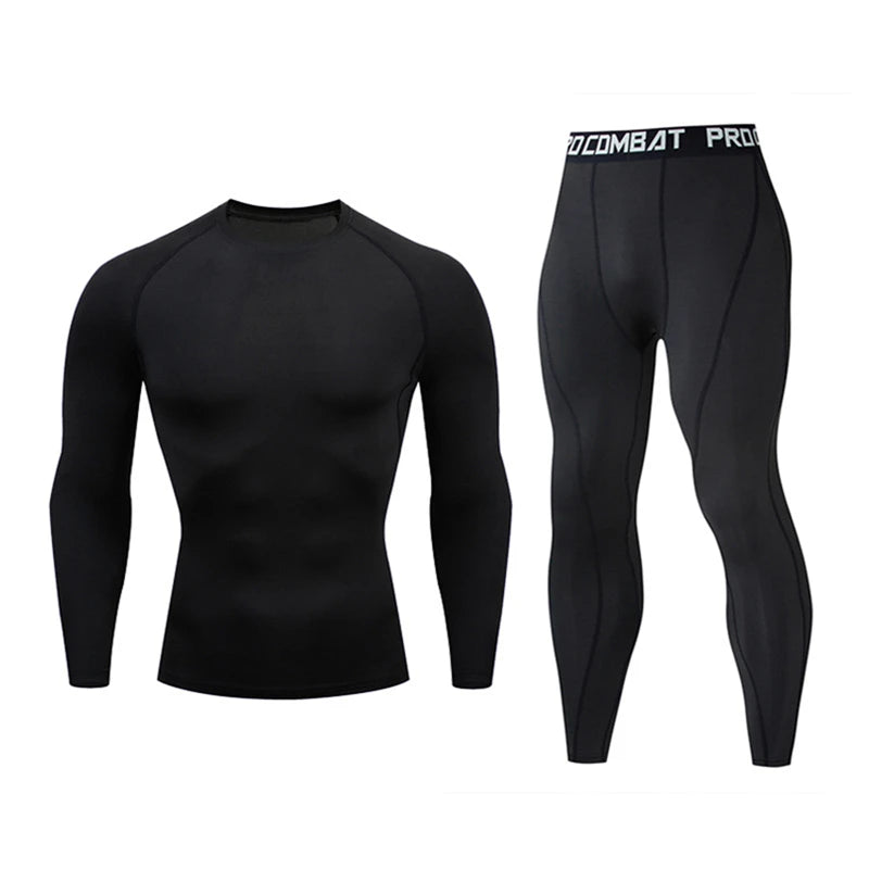 2pcs Men's Compression Sportswear Suit GYM