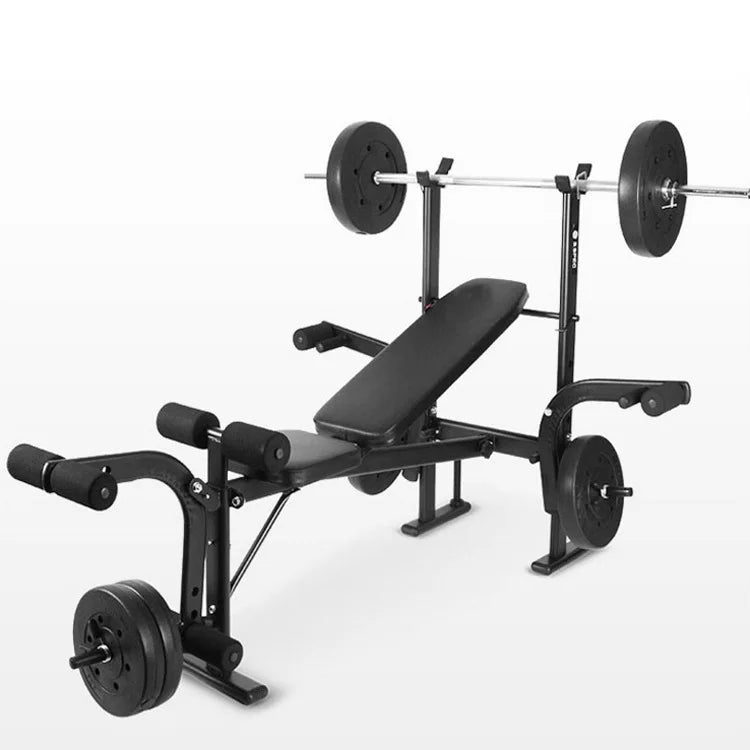 Gym Bench Press Weightlifting Bed with Squat Rack and Power Station