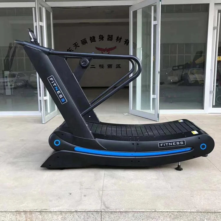 Gym Air Runner Non-motorized Unpowered Curved Treadmill Fitness equipment