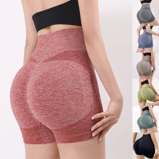 New Women Yoga Shorts High Waist Workout Shorts