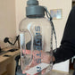Large Capacity 2 Liter Water Bottle Sports Gym Water Kettle Camping Travel BPA Free Drinking Bottles  Portable Plastic Space Cup