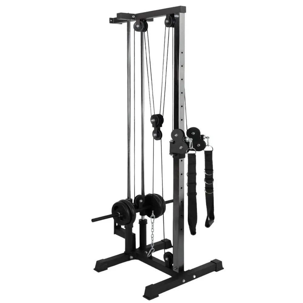 Adjustable Pulley System Single Cable Crossover Machine With Weight Stack