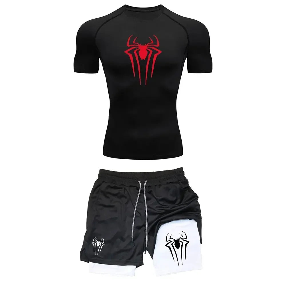 Men's Workout Compression Set Y2K Spider