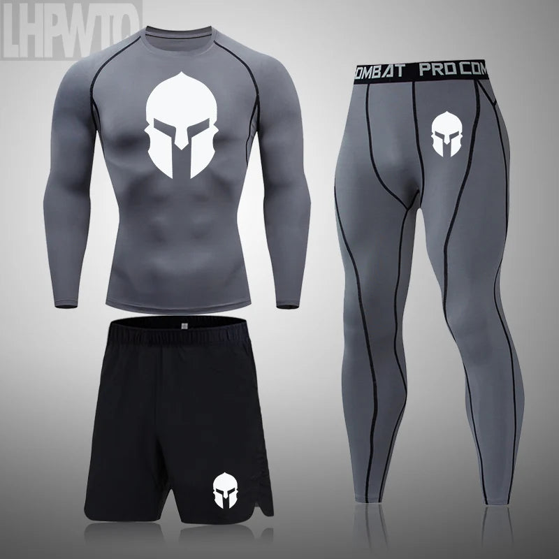 Spartan Men Compression Running Set