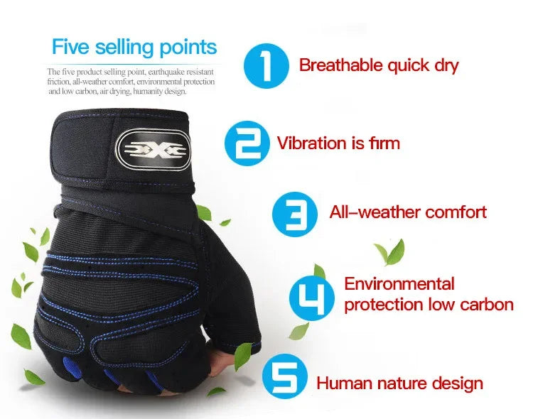 Gym Gloves for Men Women Fitness Weight Lifting Wristband Gloves