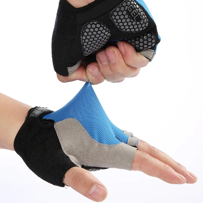 Half finger gloves for Gym (anti slip)