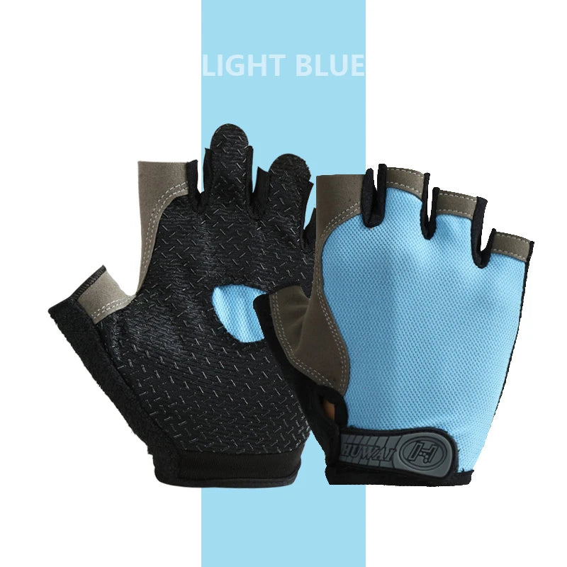 Half finger gloves for Gym (anti slip)