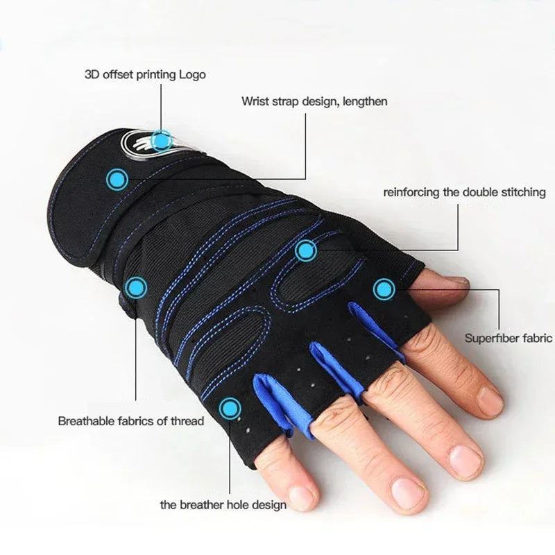 Gym Gloves for Men Women Fitness Weight Lifting Wristband Gloves