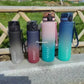 1 Liter Large Capacity Sports Water Bottle Leak Proof Colorful