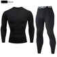 2pcs Men Compression Sportswear Suit Elastic Training Sports Yoga Sets Workout Jogging Fitness Clothing Tracksuit Pants Sporting