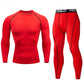 2pcs Men Compression Sportswear Suit Elastic Training Sports Yoga Sets Workout Jogging Fitness Clothing Tracksuit Pants Sporting