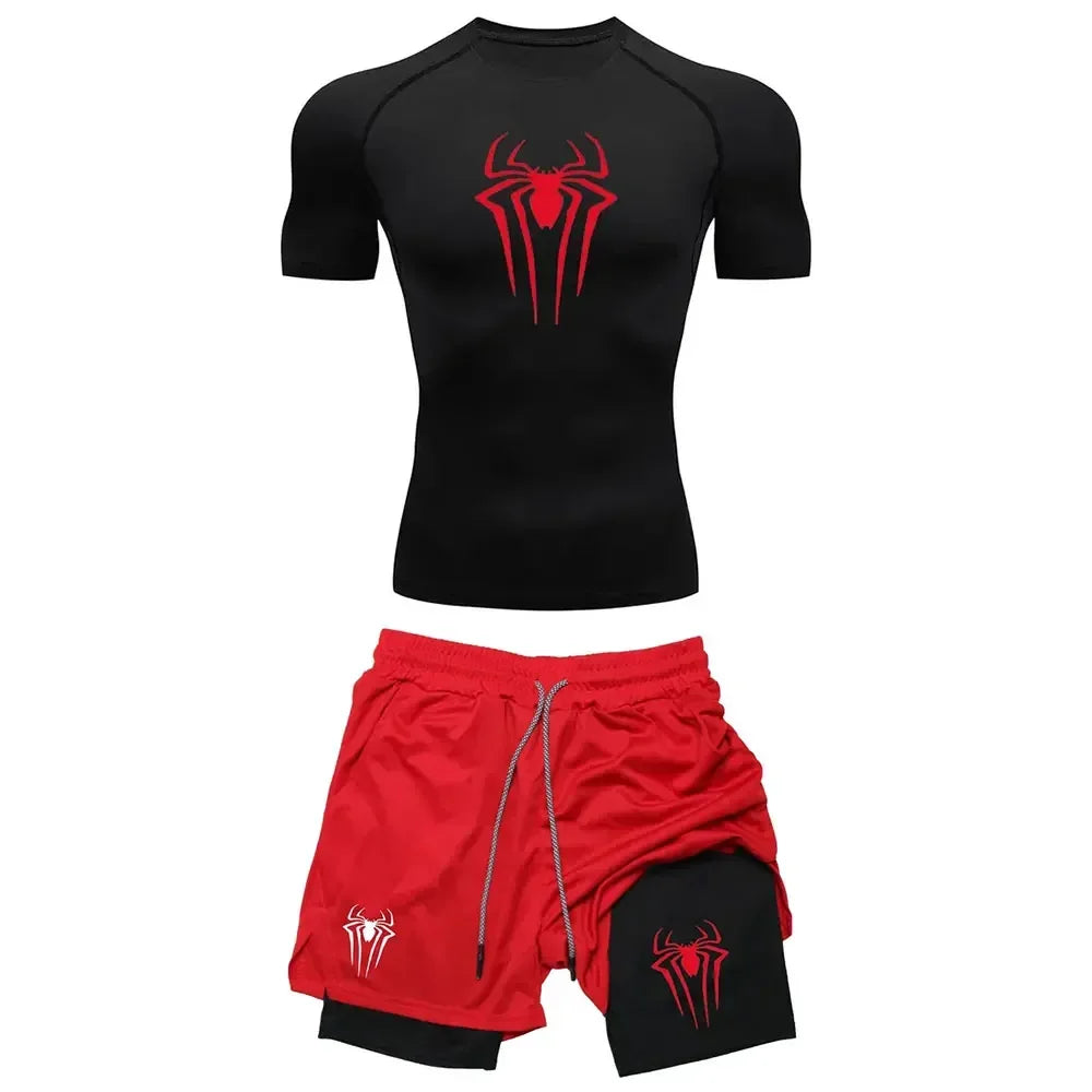 Men's Workout Compression Set Y2K Spider