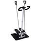 Fitness Twist Stepper  With Handlebars & Resistance Band 150KG, Adjustable Height