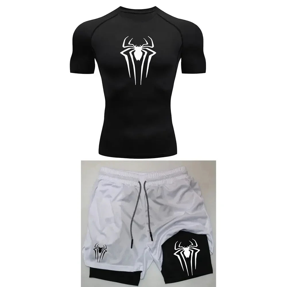 Men's Workout Compression Set Y2K Spider