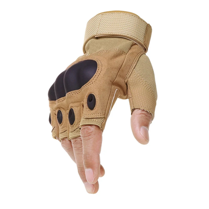 Yellow Breathable tactical sport gloves with padded palm