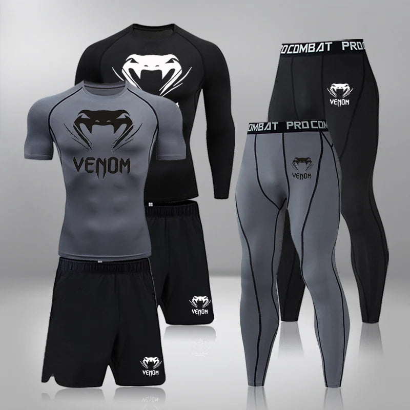 Men's Compression Sportswear Suits Gym