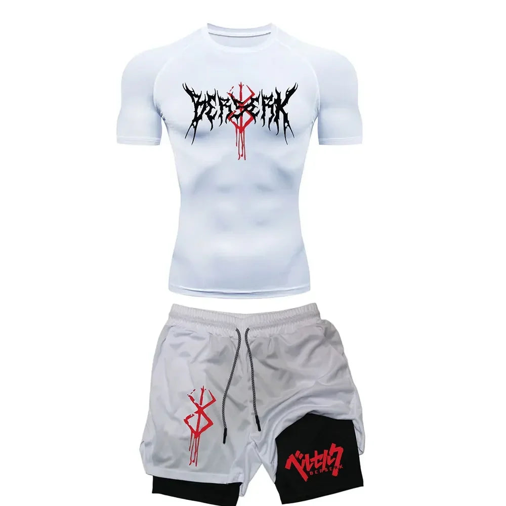 Anime Berserk Compression Set Men's Workout