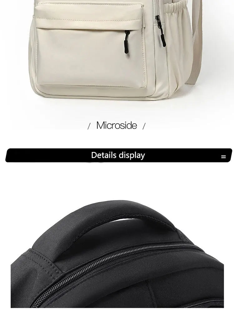 14 Inch Men And Women Universal School Bag Leisure Solid Color Outdoor Sports Shoulder Bag