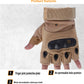 Durable poly-viscose half-finger workout gloves
