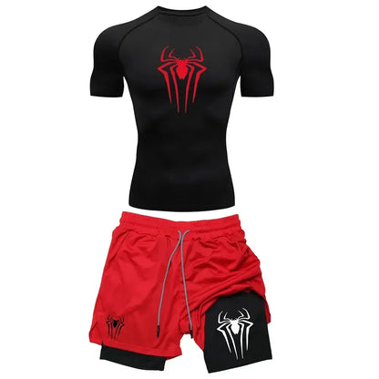 Men's Workout Compression Set Y2K Spider