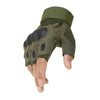 Camo-style half-finger gloves for weightlifting and cycling