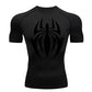 T-shirt Men's Running Long Compression Shirt skull Gym bodybuilding